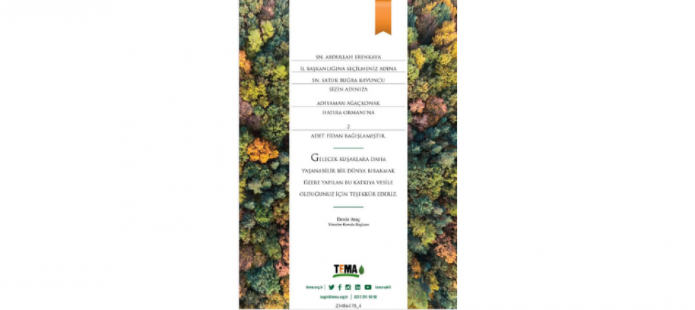 ABDULLAH ERENKARA: “BUĞRA KAVUNCU’NUN FİDAN HEDİYESİ UMUDUMUZU YEŞERTTİ” - GÜNDEM - İnternetin Ajansı