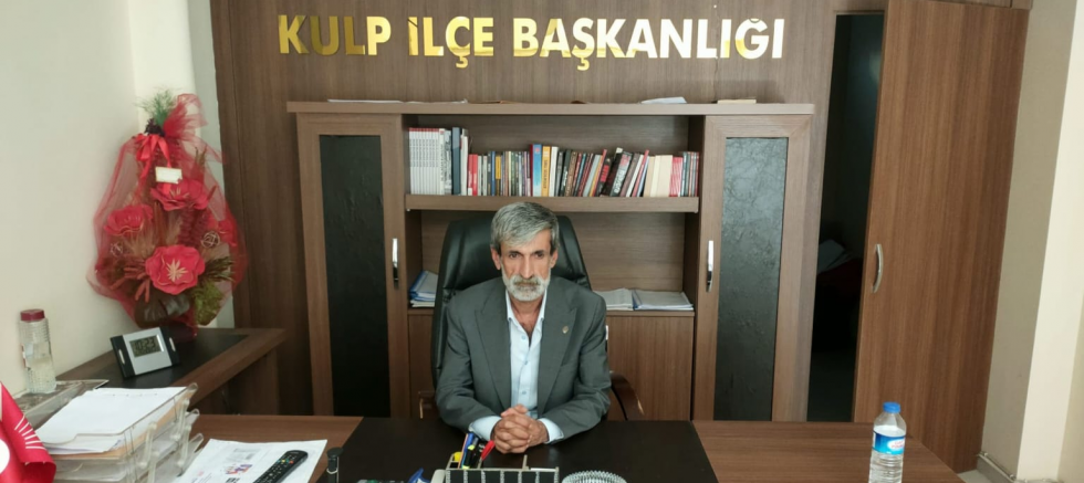CHP Kulp İlçe Başkanı Mehmet İhsan Sancar: “Anayasa Tartışması, Halkın Gerçek Gündemini Örtbas Etme Çabasıdır” - GÜNDEM - İnternetin Ajansı