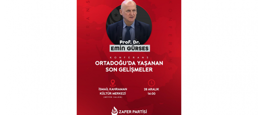 ZAFER PARTİSİ RİZE İL BAŞKANLIĞI'NDAN ÖNEMLİ KONFERANS DAVETİ - GÜNDEM - İnternetin Ajansı